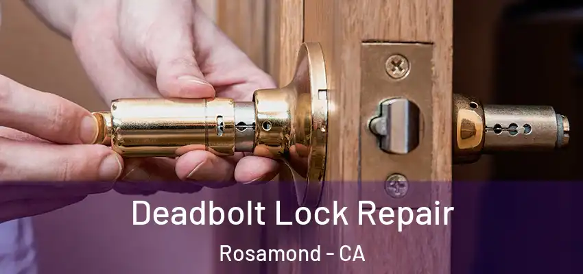  Deadbolt Lock Repair Rosamond - CA